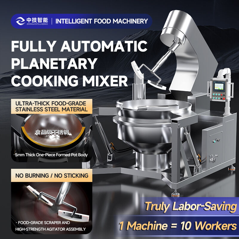 Fully Automatic Planetary-Type Cooking Machine, 100l-600l Capacity, Suitable ForRestaurants And Food Processing Plants.  Features A 304 Stainless Steel Body And Is Designed For Professional Cookingan